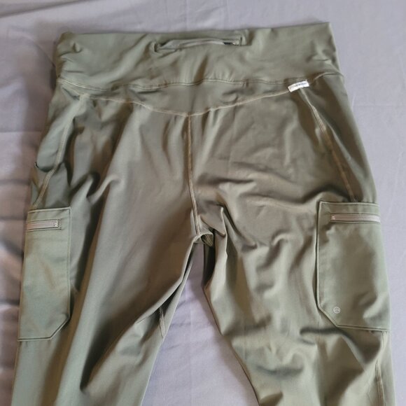 Wrangler x All Terrain Gear Cargo Pants Womens XXL Green Athletic Hiking Legging - Picture 14 of 15